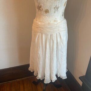 Cream Colored Silk Skirt